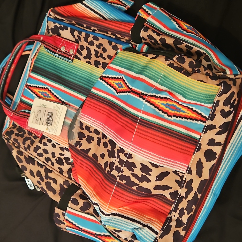 Colorful Patterned Diaper Bag - Picture 2 of 7